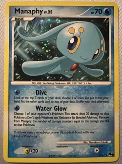 Manaphy 2/17 Pop Series 9 Holo Rare Pokemon TCG Card - Image 1