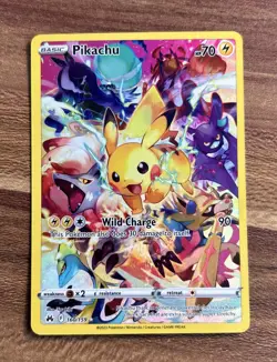 Pokemon Pikachu TCG Full Art Secret Rare Holo Card 160/159 Crown Zenith - Image 3