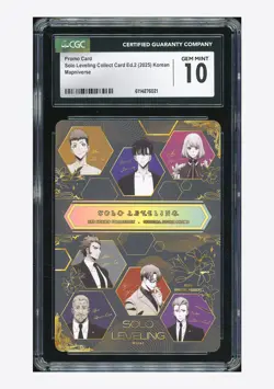 Mapniverse CGC 10 GEM MINT Solo Leveling Collect Card ED.2 Promo 2025 Korean - Image 1