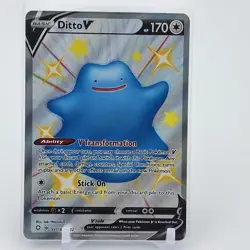 Ditto V - SV118/SV122 - Ultra Rare - Shining Fates - Pokemon Card - NM/M - Image 1