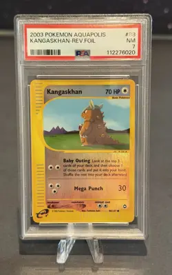 2003 Pokemon Aquapolis English Card - PSA 7 - Kangaskhan Reverse Foil #88/147 - Image 1