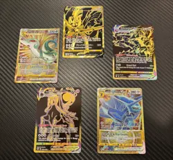Pokemon - Calyrex VMAX, Dialga VSTAR, Eternatus VMAX - 5 Card ENG & JP GOLD Lot - Image 1