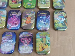 Pokemon Empty Mini Tins no cards (except Eevee) TINS ONLY Lot of 13 - Image 5