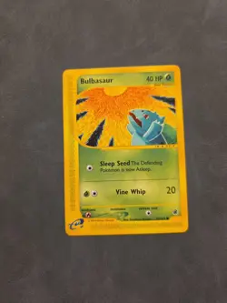 Pokemon TCG Bulbasaur Expedition Card 95/165 2002 Non-Holo Vintage Old School - Image 1