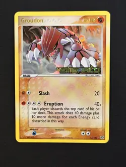Pokemon Card Groudon - 014/106 LP/NM Emerald Reverse Holo 14/106 - Image 1