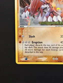 Pokemon Card Groudon - 014/106 LP/NM Emerald Reverse Holo 14/106 - Image 4