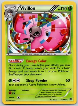 Vivillon - 15/162 (Cosmos Holo) Holo Promo Miscellaneous Cards & Products 015/16 - Image 1
