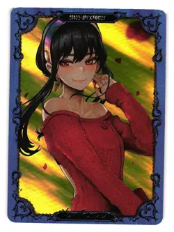 Yor Forger Girlfriend Profile Goddess Story Anime Custom Card - Image 1