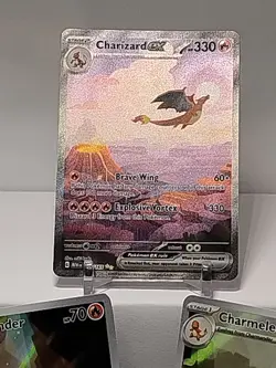 Pokemon TCG 151 God Pack Lot Of Cards Charizard (Charmander Is LP) Charmeleon - Image 2