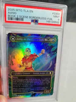 MTG Avatar PSA 9 MINT Foil Aang at the Crossroads 2025 Showcase Borderless #0304 - Image 3