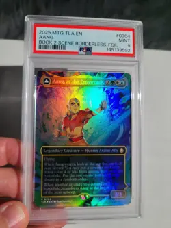 MTG Avatar PSA 9 MINT Foil Aang at the Crossroads 2025 Showcase Borderless #0304 - Image 4