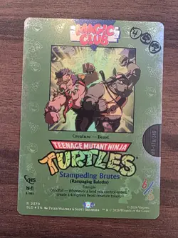 Stampeding Brutes Rampaging Baloths FOIL MTG TMNT Secret Lair 2370 NM - Image 1