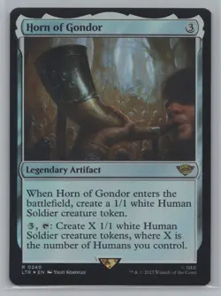 MTG Horn of Gondor Lord of the Rings: #240 Foil Rare - Image 1