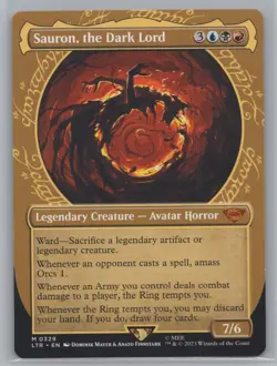 Sauron, the Dark Lord #329 (Showcase) Magic the Gathering : Lord of the Rings - Image 1