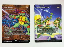 Magic The Gathering TMNT's Leo's Katana M 18 & Teleportaion Circle M 02 - Image 1