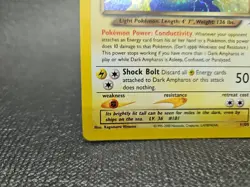 Pokemon Dark Ampharos TCG Neo Destiny Card 1/105 Unlimited Holo Rare LP - Image 4