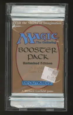 MTG Magic The Gathering Unlimited Base Booster Pack Factory Sealed Vintage - Image 1