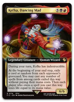 Kefka, Dancing Mad (Extended Art) #174 (NM) Final Fantasy FIC Magic MTG - Image 1