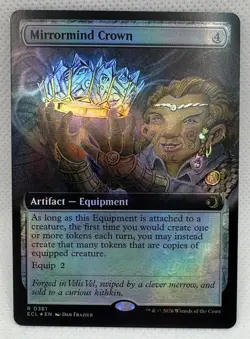 Mirrormind Crown Extended Art 381 Lorwyn Eclipsed Foil Extended Art R NM MTG - Image 1
