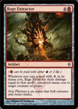 1x Rage Extractor - Foil NM-Mint, English New Phyrexia MTG Magic - Image 1