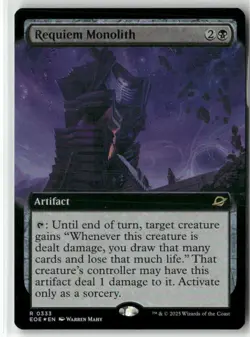 Requiem Monolith (Extended Art) 333 NM Foil MTG Edge of Eternities Magic - Image 1