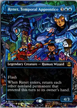 Renet, Temporal Apprentice (Borderless) R Teenage Mutant Ninja Turtles 202 NM Ma - Image 1