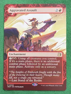 Aggravated Assault R Wilds of Eldraine: Enchanting Tales 39 NM - Image 1