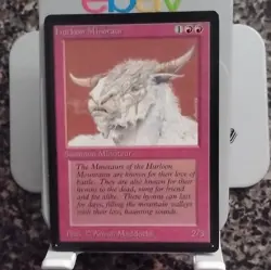 Magic: The Gathering Beta Hurloon Minotaur Creature Red Anson Maddocks 2/3 - Image 1