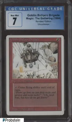 1994 MTG Magic The Gathering Revised Edition Goblin Balloon Brigade CGC 7 - Image 1