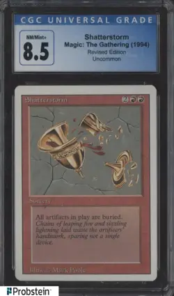 1994 MTG Magic The Gathering Revised Edition Shatterstorm CGC 8.5 NM-MT+ - Image 1