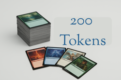 200 Magic the Gathering Token Lot - NM - MTG - Image 1