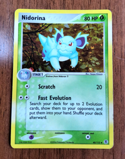Pokemon TCG Nidorina EX FireRed LeafGreen 40/112 holo uncommon 2004 LP - Image 1