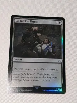 MTG *FOIL * Assassin's Creed Uncommon GO FOR THE THROAT NM - Image 1