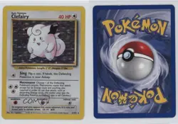 Clefairy Holo MP Pokemon Base Set #5 1999 - Image 3