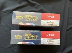 Pokemon TCG Surging Sparks ETB & Booster Bundle Costco 2-pack Factory Sealed TWO - Image 2
