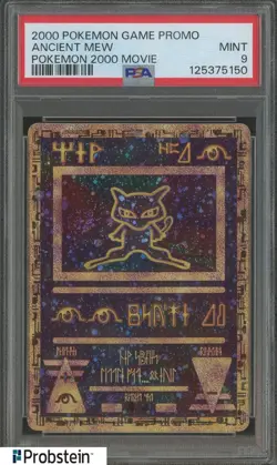 2000 Pokemon Game Promo 2000 Movie Ancient Mew PSA 9 MINT - Image 1