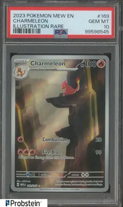 2023 Pokemon MEW EN Illustration Rare #169 Charmeleon PSA 10 GEM MINT - Image 1