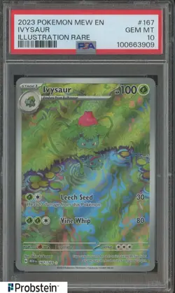 2023 Pokemon MEW EN Special Illustration Rare #167 Ivysaur PSA 10 GEM MINT - Image 1