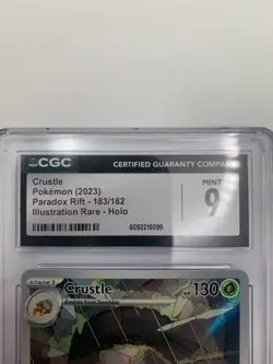 Crustle 183/182 CGC 9 Mint IR Holo - Paradox Rift Illustration Rare Pokemon Card - Image 3