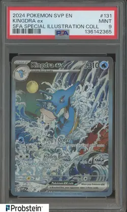 2024 Pokemon SVP EN SFA Special Illustration Rare #131 Kingdra ex PSA 9 - Image 1