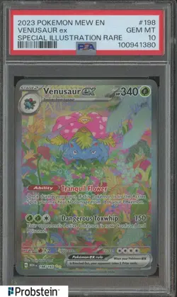2023 Pokemon MEW EN Special Illustration Rare #198 Venusaur ex PSA 10 - Image 1
