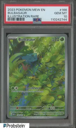 2023 Pokemon MEW EN Special Illustration Rare #166 Bulbasaur PSA 10 GEM MINT - Image 1