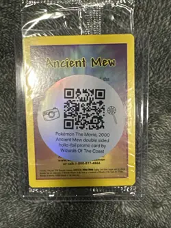 SEALED Ancient Mew Pokemon New Movie Promo Double Holo Foil Rare 1999-2000 MINT - Image 3