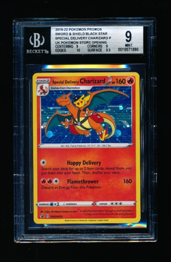 2022 Pokemon Special Delivery Charizard SWSH075 Promo Beckett 9 - Image 1