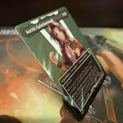Aerith Gainsborough (Borderless) (Surge Foil) Final Fantasy MTG 519 - Image 2