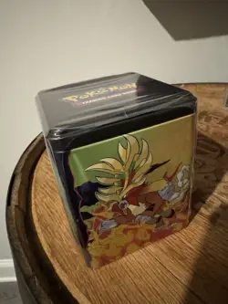 Pokemon S&V 2025 Treasures of Ruin Tin (3 Booster Packs 2 Sticker Sheets) SEALED - Image 1