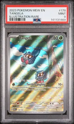 2023 POKEMON MEW EN-151 ILLUSTRATION RARE #178 TANGELA PSA 9 - Image 1