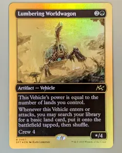 Lumbering Worldwagon (First-Place Foil) - Aetherdrift #467 Foil Rare - NM - MtG - Image 1
