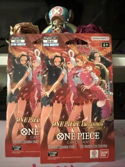 2x Sleeved Packs Eb03 Heroines One Piece Trading Card Game - Image 1