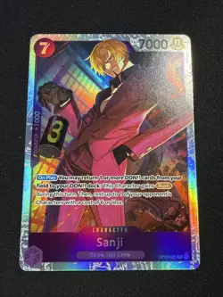 Bandai One Piece Sanji OP09-065 Emperors New World Rush Super Rare Foil 7000 - Image 1